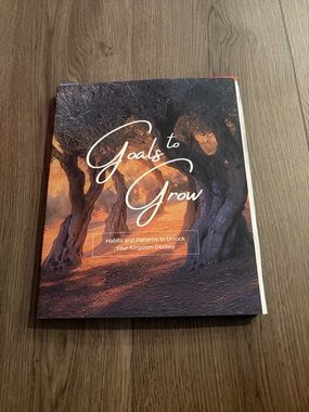 Goals to Grow Hardcover Book in Sunset Browns and Oranges